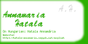 annamaria hatala business card